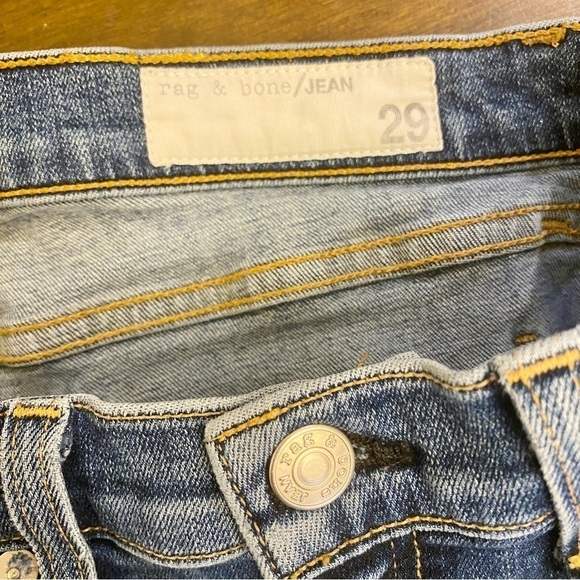 Rag & Bone 29 Skinny Jeans La Paz Distressed Ripped Womens Juniors Stretch - Picture 9 of 13